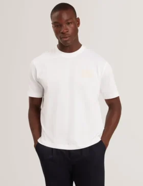LUCKA Logo Patch Oversized Cotton T-Shirt