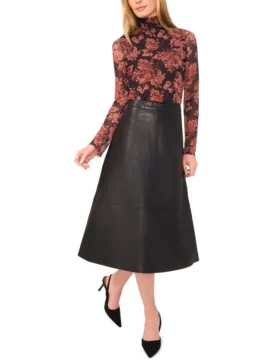 LYNDELLE Leather Maxi Skirt