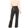 LYNDINA Leather Straight Leg Trousers