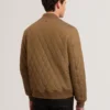 MAILINS Diamond Quilted Zip Bomber Jacket