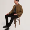 MAILINS Diamond Quilted Zip Bomber Jacket