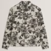 MAIRIS Shaded Floral Print Jacquard Overshirt