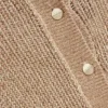 MANYA Metallic Knit Cropped Cardigan