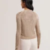 MANYA Metallic Knit Cropped Cardigan
