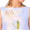 MATIA Lily Print Linen Blend Shell Top