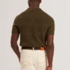 MAVIK Short Sleeve Twist Stitch Detail Polo