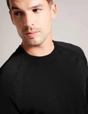 MAYWO Saddle Shoulder Crew Neck Jumper