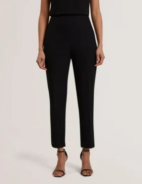 MERIOT Bonded Lace Slim Tailored Trousers
