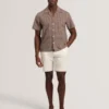 MERRIK Relaxed Geo Stitch Short Sleeve Shirt