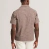 MERRIK Relaxed Geo Stitch Short Sleeve Shirt