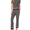 MIDGE Geometric Short Sleeve Knit Top