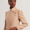 MINDEE Wool Rich Hourglass Longline Wrap Coat