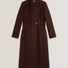 MINDEE Wool Rich Hourglass Longline Wrap Coat