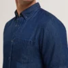 MIREK Regular Fit Chambray Short Sleeve Shirt