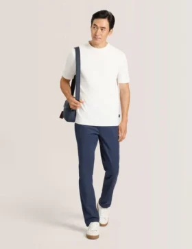 MODERN VISCOSE BLEND CREW Egret