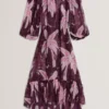 MONTAYA Floral Bardot Maxi Dress Beach Cover-Up