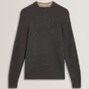 MONYA Textured Stitch Marled Knit Jumper