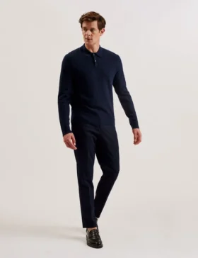 MORAR T Knit Long Sleeve Polo Top