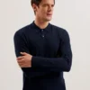 MORAR T Knit Long Sleeve Polo Top