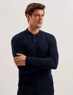 MORAR T Knit Long Sleeve Polo Top