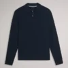 MORAR T Knit Long Sleeve Polo Top