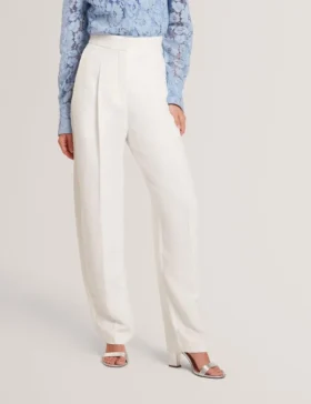 MORRIAT Barrel Leg Woven Tailored Trousers