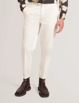 MOSES Tapered Cotton Stretch Twill Pants