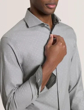 NANTUCKET Dobby Stretch Cotton Slim Fit Shirt