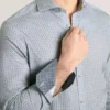 NANTUCKET Geo Print Stretch Cotton Slim Fit Shirt