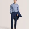 NANTUCKET Geo Print Stretch Cotton Slim Fit Shirt