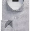 NANTUCKET Geo Print Stretch Cotton Slim Fit Shirt