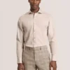 NANTUCKET Geo Texture Stretch Cotton Slim Fit Shirt