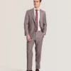 NANTUCKET Geo Texture Stretch Cotton Slim Fit Shirt