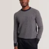 NEOPOTI Contrast Stitch Knit Cotton Polo Shirt