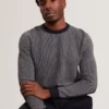NEOPOTI Contrast Stitch Knit Cotton Polo Shirt