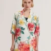 NYMPHA Floral Short Sleeve Oversized Blazer