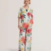 NYMPHA Floral Short Sleeve Oversized Blazer