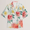 NYMPHA Floral Short Sleeve Oversized Blazer