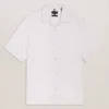 OISE Textured Grid Cotton Short Sleeve Shirt