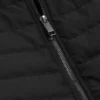PAFAVOR Quilted Front Funnel Neck Zip-Up Gilet