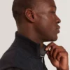 PAFAVOR Quilted Front Funnel Neck Zip-Up Gilet