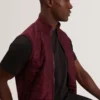 PAFAVOR Quilted Front Funnel Neck Zip-Up Gilet