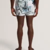 PALMDLE Floral Stripe Elasticated Swim Shorts