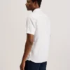 PALOMAS Short Sleeve Textured Linen Cotton Shirt