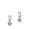PARI Pave Crystal Padlock Huggie Earrings