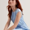 PARKER Satin Gathered Neck Maxi Dress