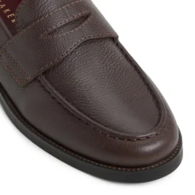 PARLIAMENT Grained Leather Penny Loafers