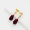PEARSTI Statement Pendant Crystal Drop Earrings