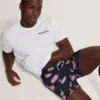 POMONNA Flamingo Print Drawstring Swim Shorts