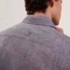 PRYNN Linen Cotton Woven Long Sleeve Shirt